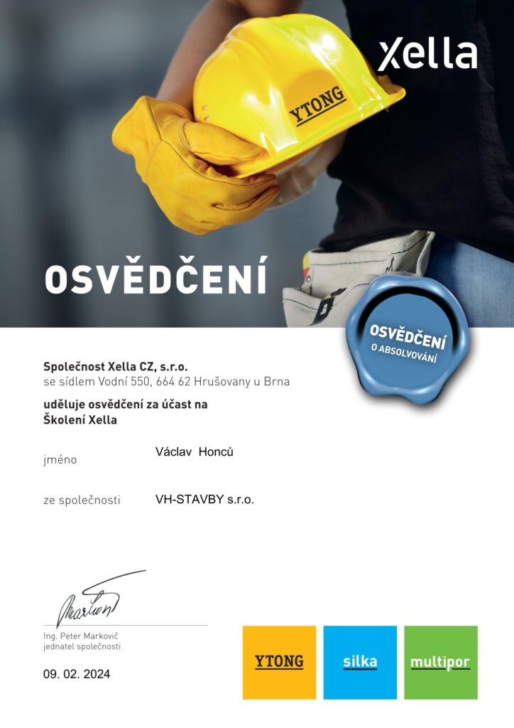 osvedceni | VH - STAVBY